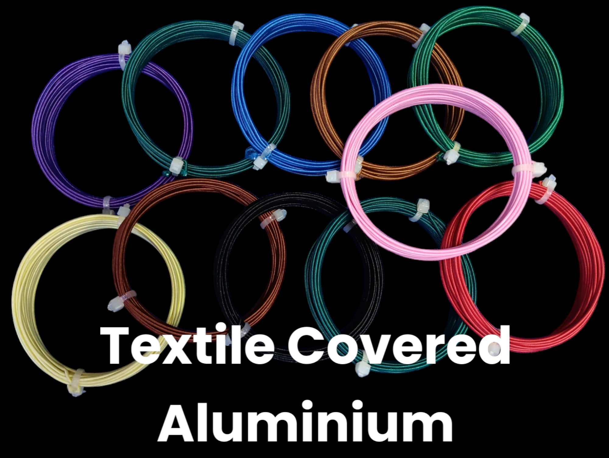 TEXTILE COVERED COVERED ALUMINIUM WIRE